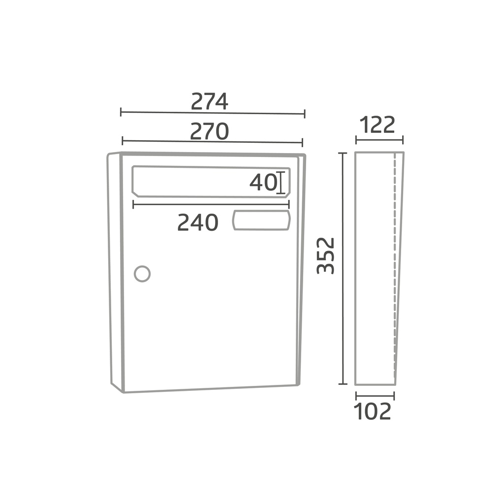 Buzón Kompact VE27 - MARINE