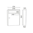 Buzón Kompact VE27 - MARINE